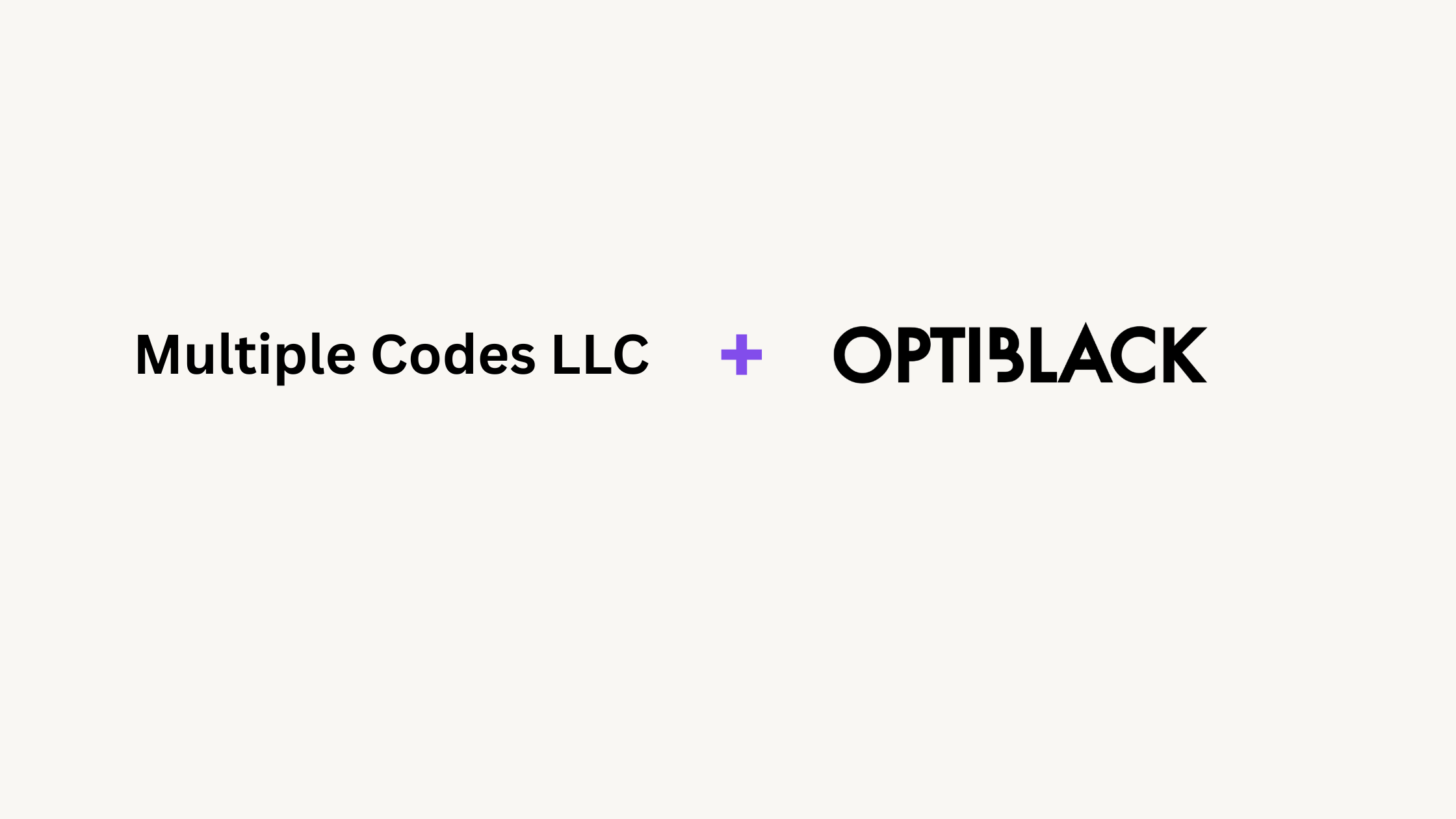 Multiple Codes LLC Selects Optiblack as Strategic Technology Partner to ...