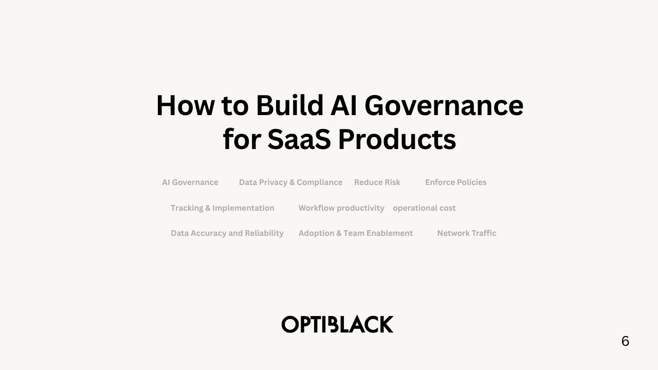 How to Build AI Governance for SaaS Products