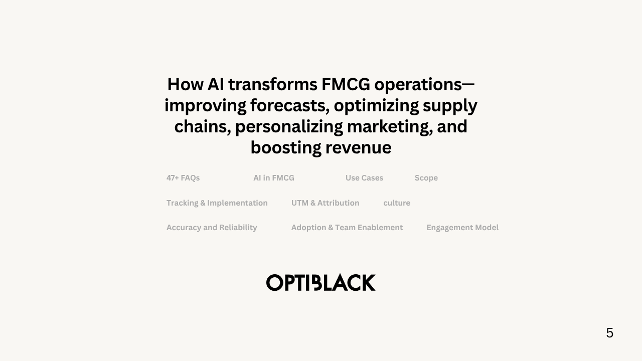 AI in FMCG