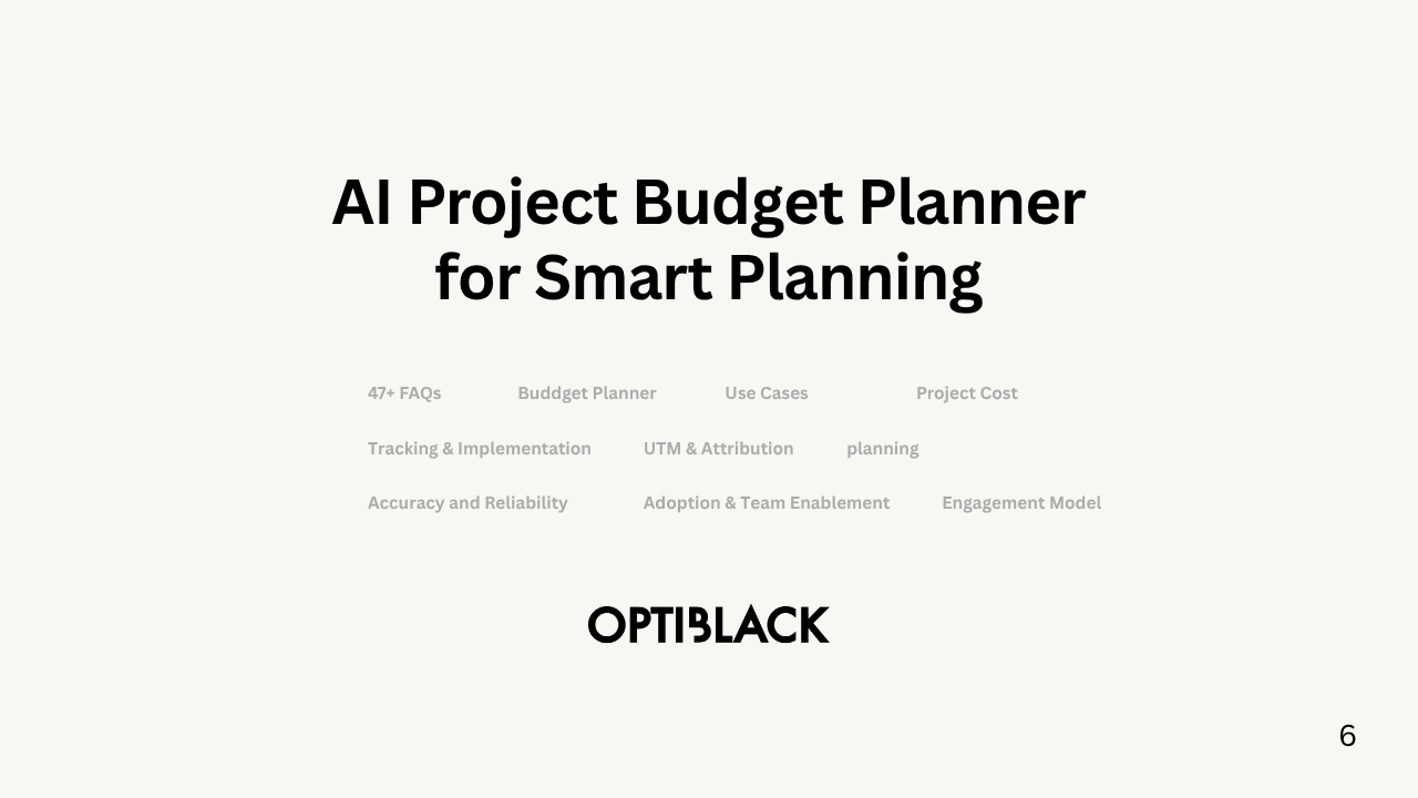 AI Project Budget Planner for Smart Planning