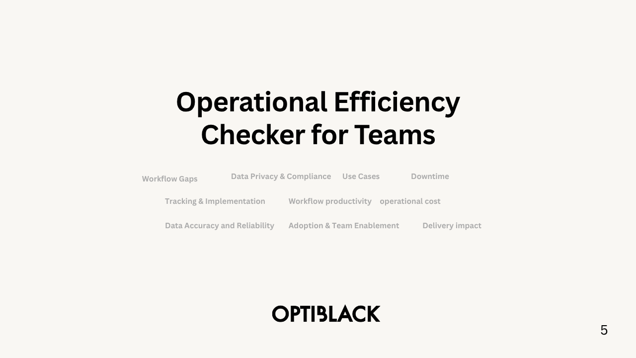 Operational Efficiency Checker for Teams