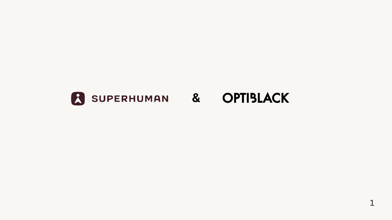 superhuman, optiblack